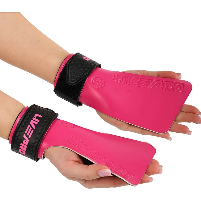 Накладки для подтягивания и тяги LIFTING GRIPS LiveUp LP8758 2шт (Розовый-черный)