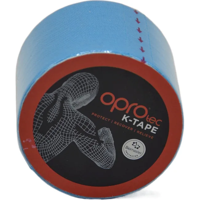 Кинезиологический тейп OPROtec Kinesiology Tape TEC57542 синий 5cm*5м