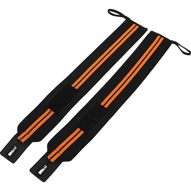 Кистевые бинты
 STRENGTH WRIST WRAPS MUTE 9097 2штуки (Черный-оранжевый)