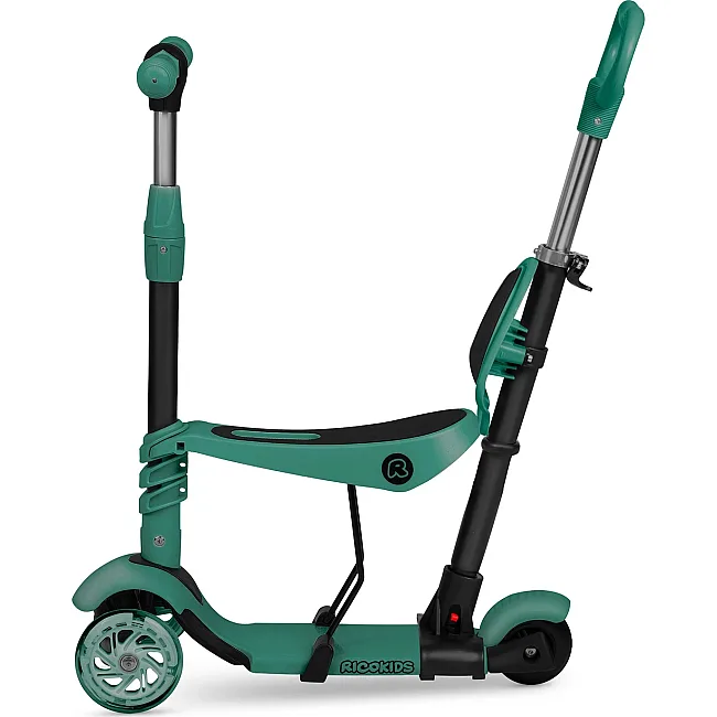 Детский самокат трехколесный Ricokids Todi зеленый