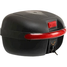 Центральный кофр задний для мотоцикла пластиковый Top Case JUHAO M-938 1шт 39x36x28см (Черный-красный)
