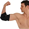 Налокотники спортивные с фиксирующим ремнем и амортизирующей вставкой MARATON VENUM028 (Черный)