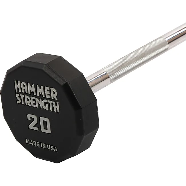 Штанга неразборная с фиксированным весом прямая PEV HAMMER STRENGHT TA-9979-20 (Черный)