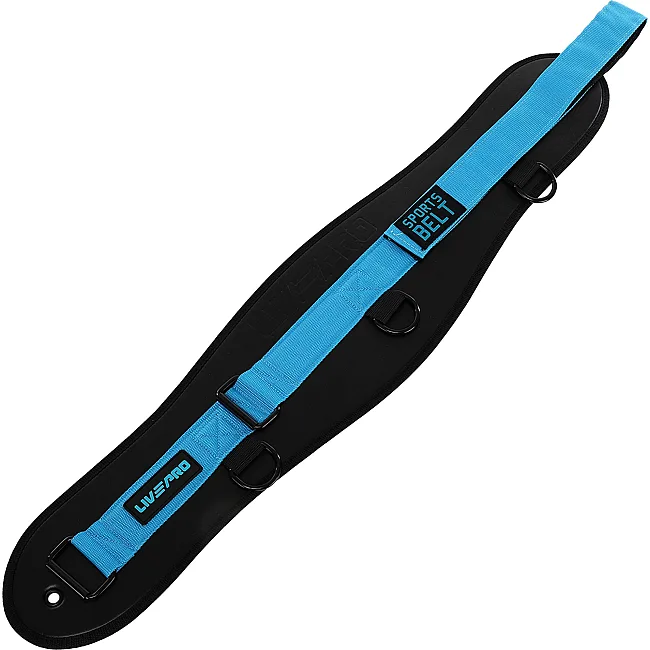 Пояс атлетический текстильный LiveUp LP8094 спинка-18см,