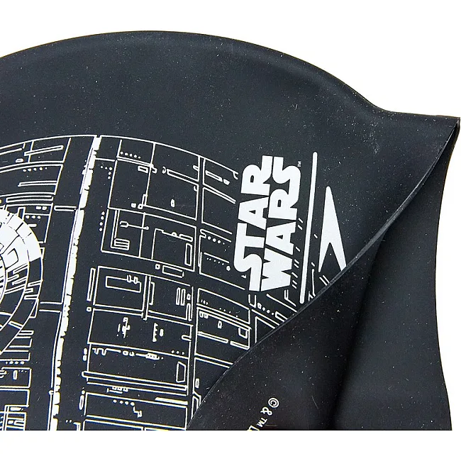 Шапочка для бассейна
 силиконовая для взрослых SPEEDO SLOGAN PRINT 808385C852 Star Wars Death Star