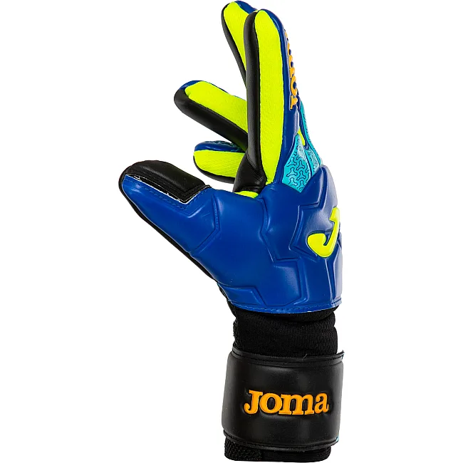 Вратарские перчатки
 профессиональные с защитой пальцев JOMA

 BRAVE 401366-721 (Синий-желтый)