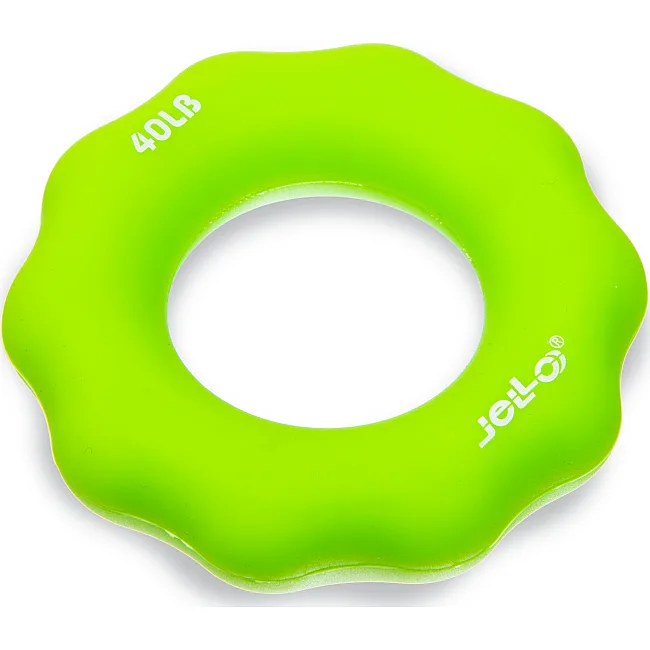 Кистевой эспандер кольцо JELLO FI-1786 нагрузка 4,5-30кг (Салатовый)