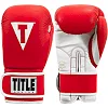 Боксерские перчатки TITLE Boxing Pro Style Leather Gloves3.0 Red/White (бинты 4м. в комплекте)