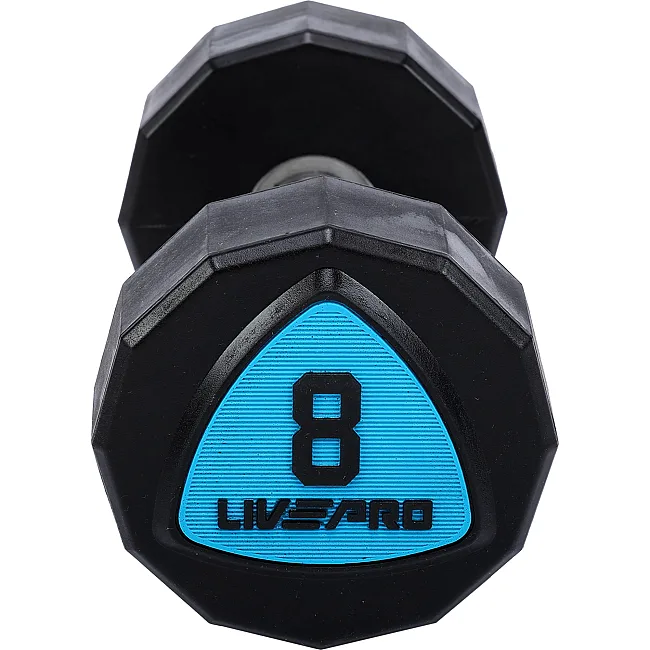 Гантели профессиональные
 с полиуретановым покрытием LiveUp LP8003-8 2шт по 8кг