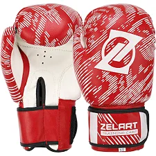 Перчатки для бокса ZELART MA-5018 (Красный)