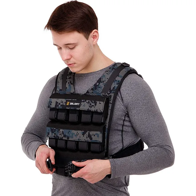Утяжелительный жилет
 с регулируемым весом ZELART
 WEIGTH VEST TA-7817-30 вес-1-30кг