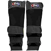 Защитные накладки на ноги Муай Тай, ММА, Кикбоксинг кожаная FAIRTEX BO-9486 (Черный-оранжевый)