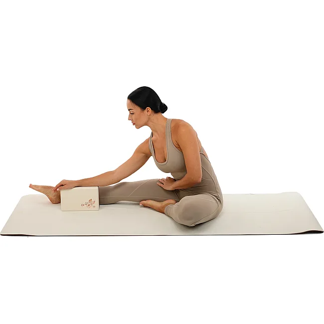 Блок для йоги
 BLOOM YOGA BRICK LB7041 (Коричневый-белый)