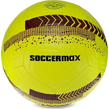 Футбольний м'яч HYBRID SOCCERMAX FIFA FB-3113 №5 PU (Жовтий-бордовий)