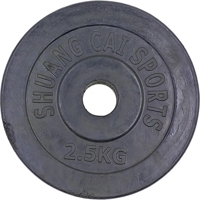 Блины диски обрезиненные SHUANG CAI SPORTS TA-1442-2_5S 30мм 2,5кг