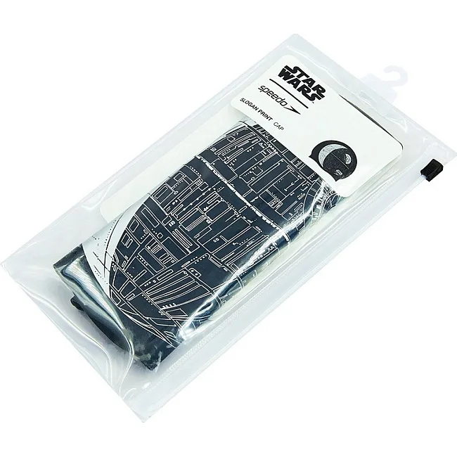 Шапочка для бассейна
 силиконовая для взрослых SPEEDO SLOGAN PRINT 808385C852 Star Wars Death Star