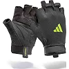 Перчатки для тренинга Adidas Essential Training Gloves черный, зеленый M