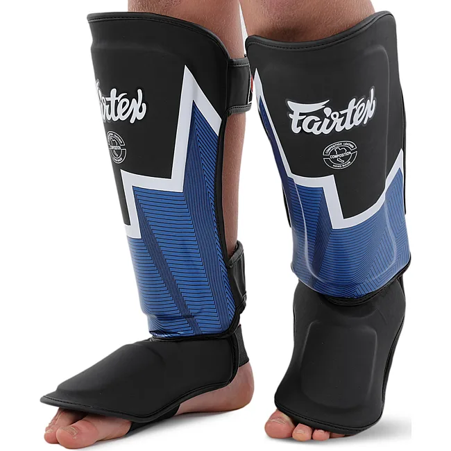 Захисні накладки на ноги
 Муай Тай, ММА, Кікбоксинг шкіряна FAIRTEX BO-9486 (Чорний-синій)