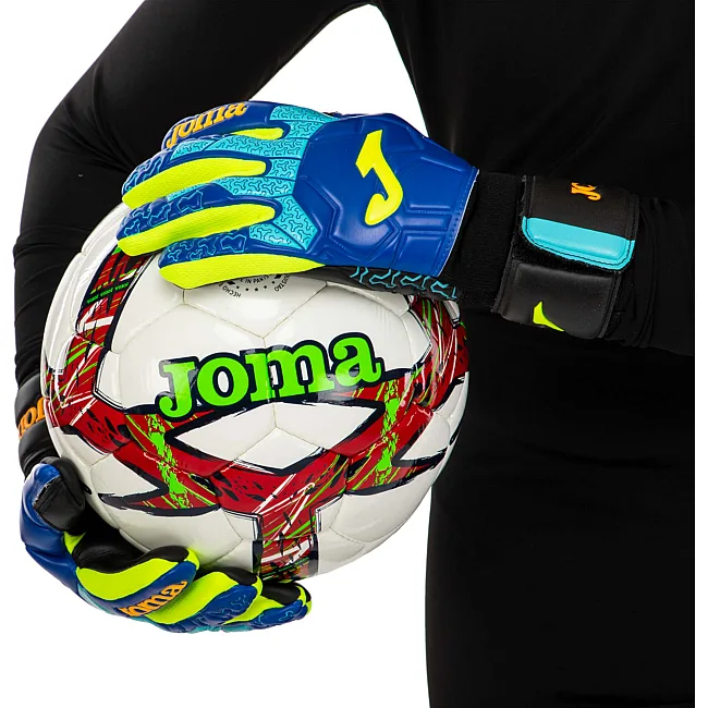 Вратарские перчатки
 профессиональные с защитой пальцев JOMA

 BRAVE 401366-721 (Синий-желтый)