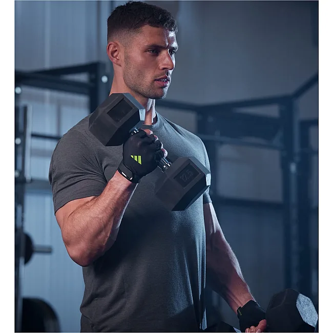 Перчатки для тренинга Adidas Essential Training Gloves черный, зеленый M