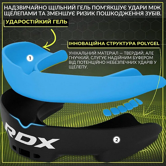 Капа для боксу RDX 3w доросла (вік 12+) Black/Blue
