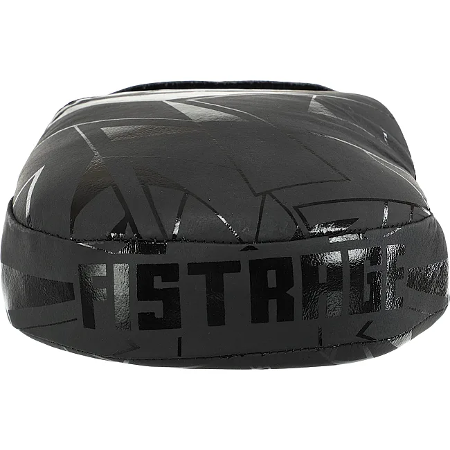 Лапа боксерская изогнутая тренировочная кожа FISTRAGE INTENSE FIGHTER VL-9348 19х5х26см 2штуки (Серый-черный)