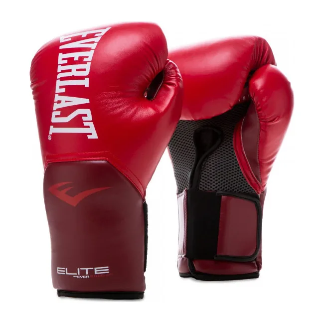 Боксерские перчатки Everlast ELITE TRAINING GLOVES пламя красное 14 унций