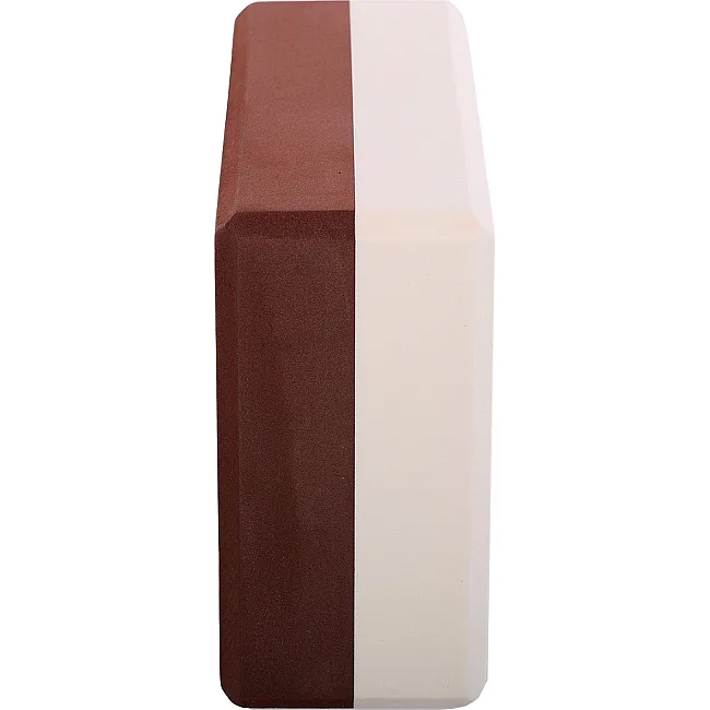Блок для йоги
 BLOOM YOGA BRICK LB7041 (Коричневый-белый)
