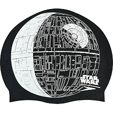 Шапочка для бассейна силиконовая для взрослых SPEEDO SLOGAN PRINT 808385C852 Star Wars Death Star