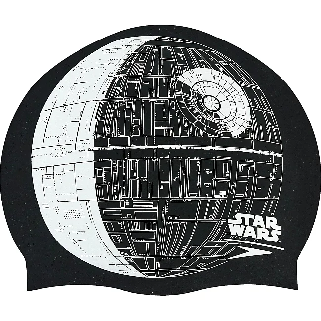 Шапочка для бассейна
 силиконовая для взрослых SPEEDO SLOGAN PRINT 808385C852 Star Wars Death Star