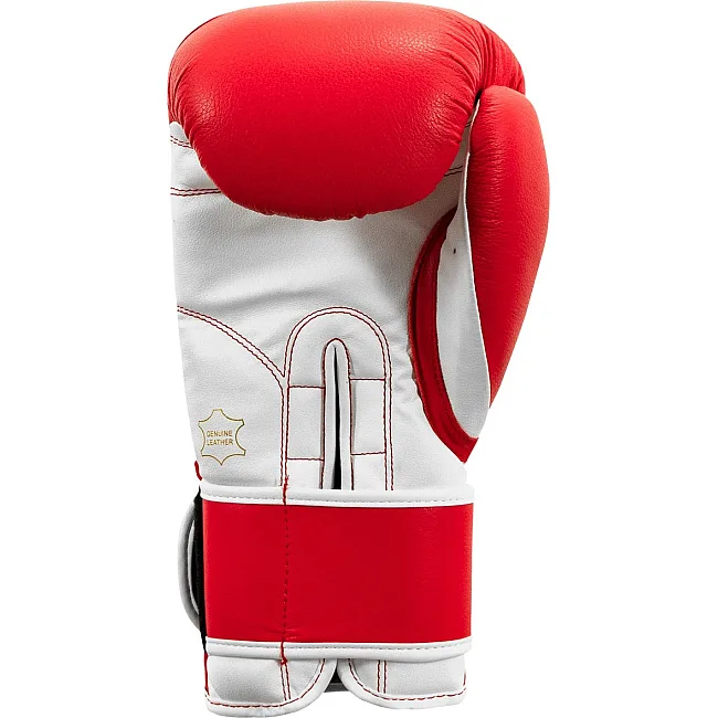 Боксерские перчатки TITLE Boxing Pro Style Leather Gloves3.0 Red/White (бинты 4м. в комплекте)