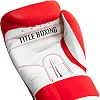 Боксерские перчатки TITLE Boxing Pro Style Leather Gloves3.0 Red/White (бинты 4м. в комплекте)