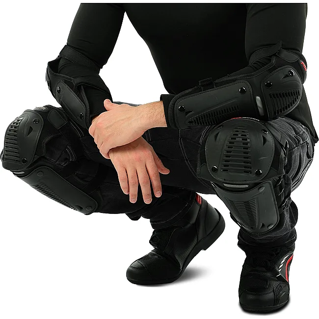 Комплект мотозащиты наколенники и налокотники Pro Biker P-09