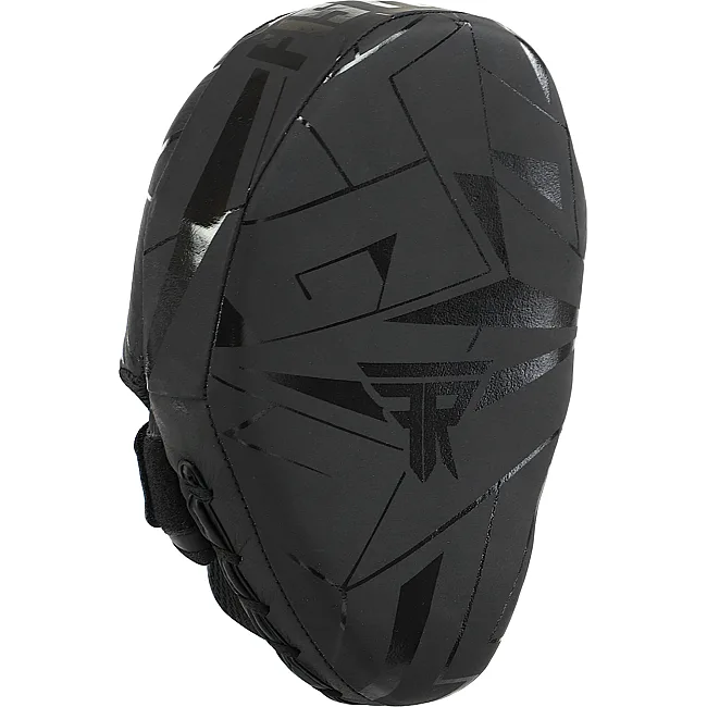 Лапа боксерская изогнутая тренировочная кожа FISTRAGE INTENSE FIGHTER VL-9348 19х5х26см 2штуки (Серый-черный)