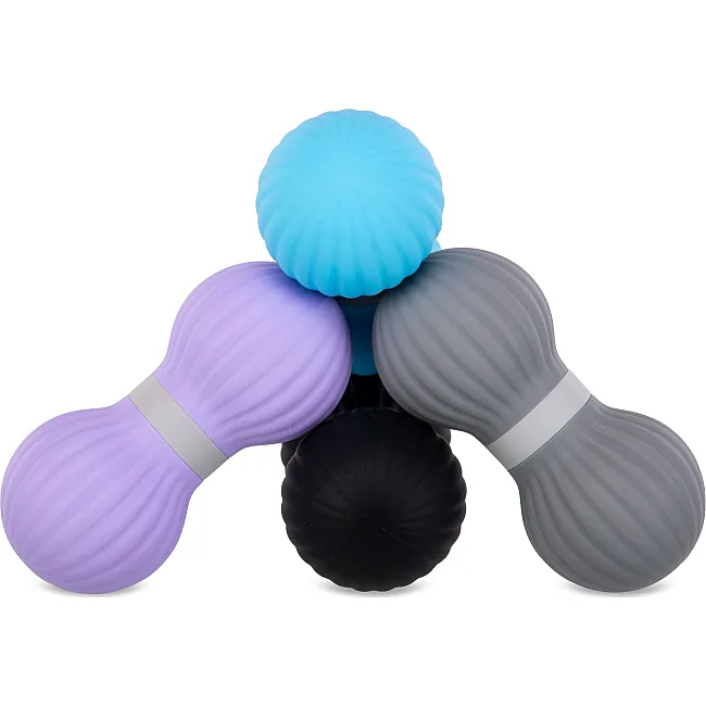 М'яч масажний подвійний для МФР та самомасажу Duoball SP-SPORT
 FI-0728 ø6,5см (Чорний)