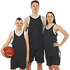 Баскетбольная форма майка и шорты LIDONG L221 S-6XL (Черный-белый)