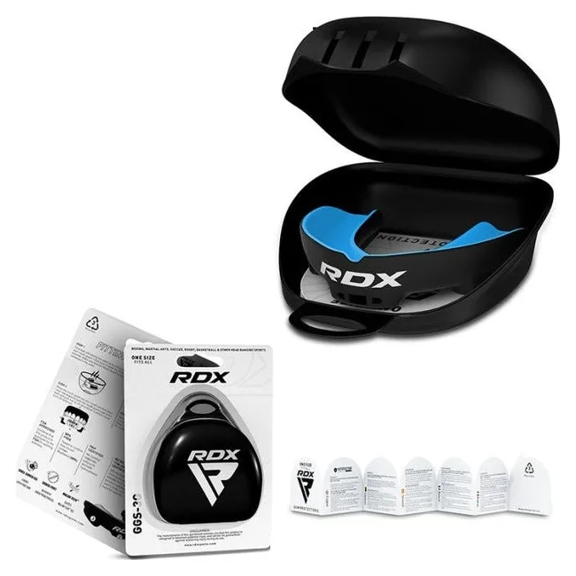 Капа для боксу RDX 3w доросла (вік 12+) Black/Blue