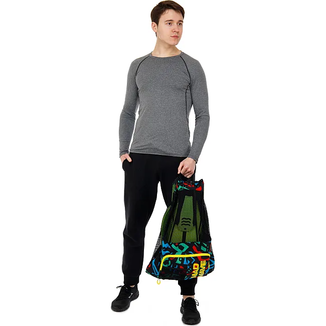 Рюкзак-мішок спортивний
 MADWAVE
 M111006006W VENT DRY BAG 65х48, 5см (Мультиколор)