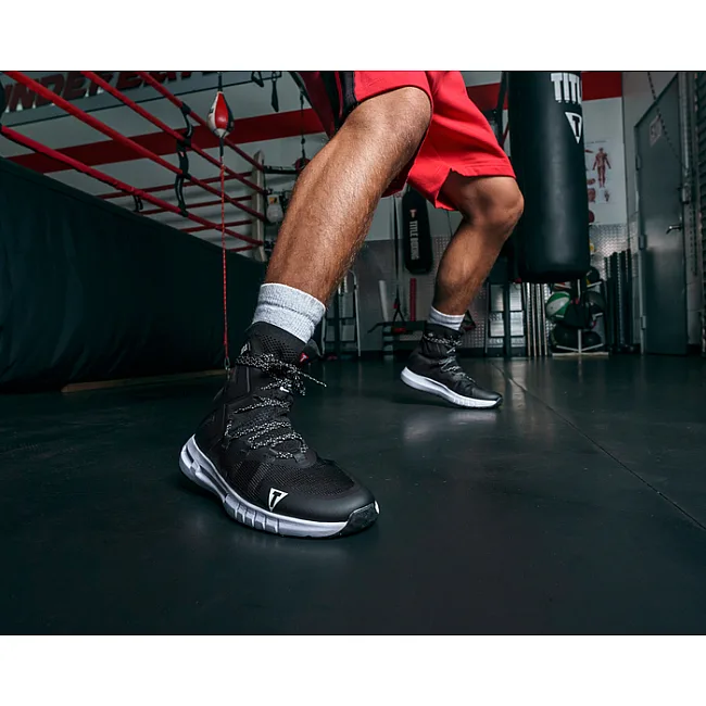 Боксерки для бокса TITLE Boxing High Point Black