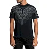 Футболка AFFLICTION Milan SS Tee Black Lawa Wash