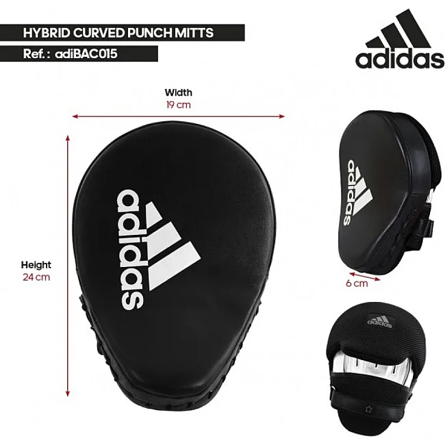 Лапы тренировочные Adidas Training Curved Punch Mitt (adiBAC015)