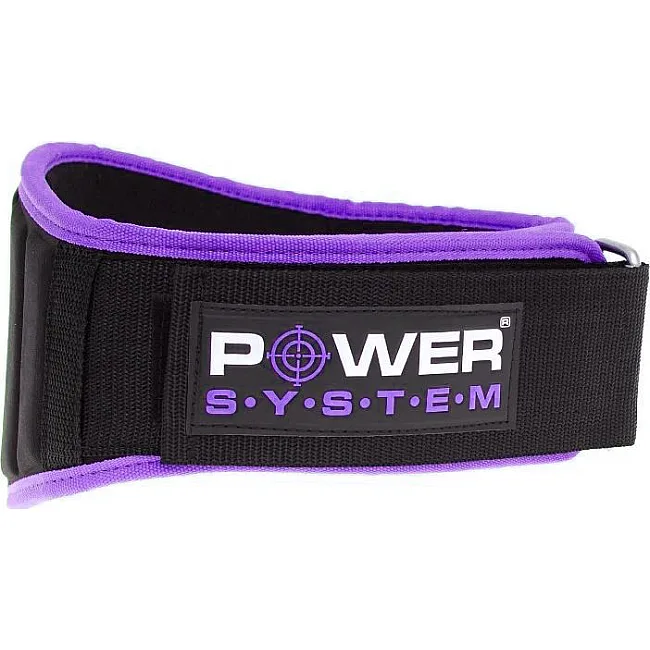 Пояс для станової тяги POWER SYSTEM PS-3210 Woman’s Power неопреновий Purple