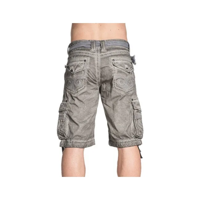 Шорты AFFLICTION Sahara Cargo Short White Oil Stain