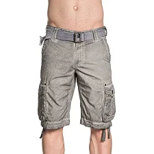 Шорты AFFLICTION Sahara Cargo Short White Oil Stain
