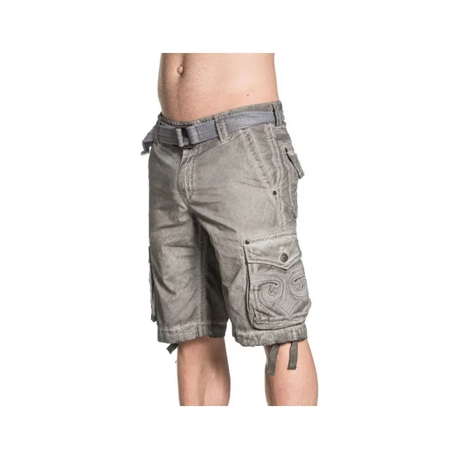 Шорты AFFLICTION Sahara Cargo Short White Oil Stain