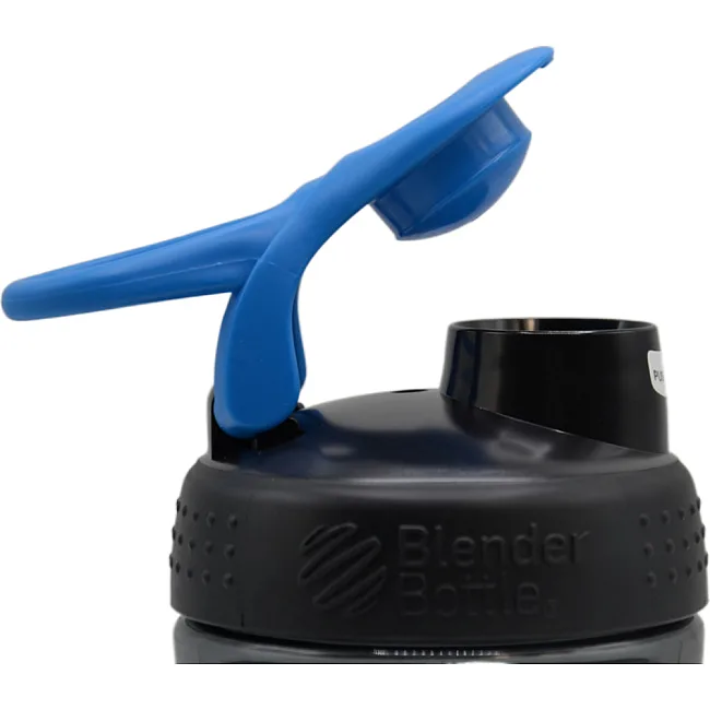 Спортивный шейкер-бутылка BLENDERBOTTLE SportMixer Flip 20oz/590мл Black/Cyan