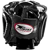 Боксерский шлем с металлическим каркасом Twins HGL10 Black