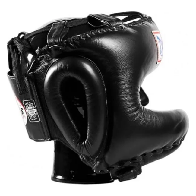 Боксерский шлем с металлическим каркасом Twins HGL10 Black
