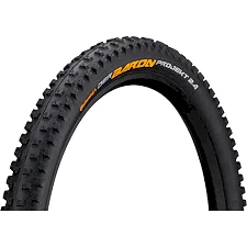Велопокрышка бескамерная CONTINENTAL Der Baron Projekt, 27.5"x2.40, 60-584, черная, складная, BlackChili, ProTection Apex, Skin, 950гр.