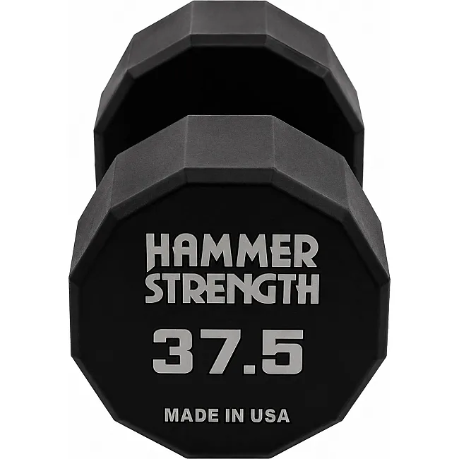 Гантель профессиональная с полиуретановым покрытием HAMMER STRENGHT TA-9215-37_5 (Черный)
